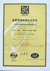 Lingyang quality management system certification